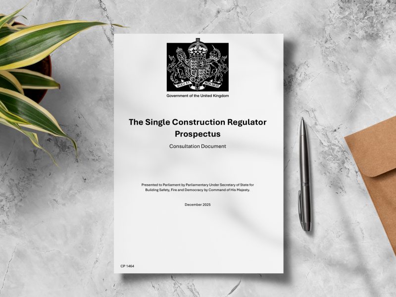 BFRC applauds the publication of the Single Construction Regulator Prospectus: Consultation Document